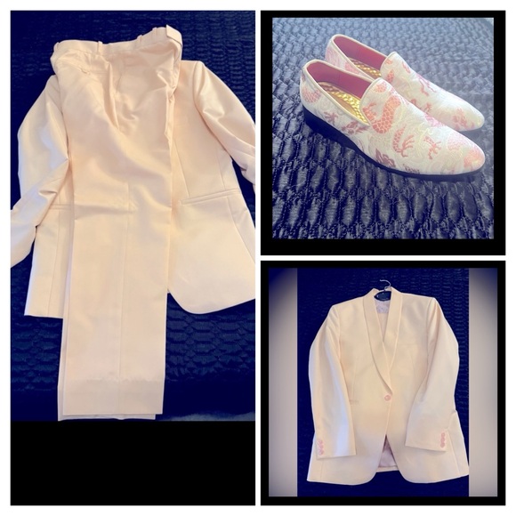 Other - Men slip on Loafers and formal suit to match